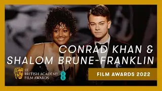 Conrad Khan and Shalom Brune-Franklin present announce two set of winners | EE BAFTAs 2022