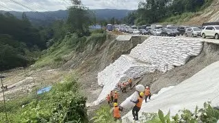 Update jalur batu jomba hari ini❗️proses penimbunan geobag sudah hampir selesai