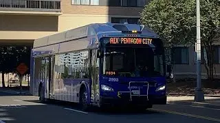 MetroBus 2016 New Flyer XN40 #2993 A1X(MWY) Pentagon City 