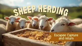 Как собрать сбежавших овец на крутых склонах | Старая фермерская собака по-прежнему помогает 🐑🐕