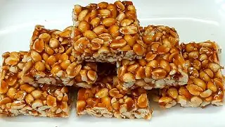 கோவில்பட்டி கடலை மிட்டாய் | Kadalai Mittai Recipe In Tamil | peanut Burfi | Peanut Chikki.