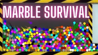 Marbles Shutter Crush - Marble Survival - Algodoo Marble Race
