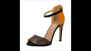 Deva Orange Vegan Leather Sandal