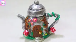 DIY Fairy Garden House Lamp/Fairy garden/Fairy jar / DIY Fairy Garden Teapot House