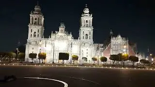 ASMR - Mexico City Public Square - 4 am, No People, No Talking
