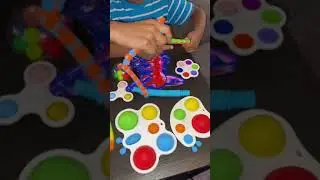 STRETCH IT FIDGET TOYS CHALLENGE| TRADE FIDGET TOYS | FIDGET TOY HAUL #shorts