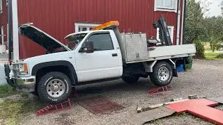 Enklare rostlagning på Kranbilen.
