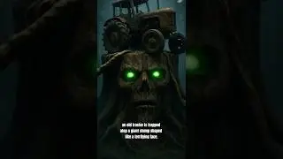 The Cursed Tractor in the Haunted Forest 🌲#cursedforest  #hauntedshorts  #creepyvibes