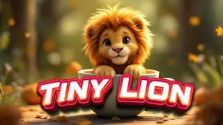 Tiny Lion - Educational Kids Song | Learn Animal Sounds | Cute Nursery Rhyme for Toddlers