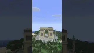 ARC DE TRIOMPHE in MINECRAFT Epic Construction Timelapse 🏛️⛏️ #minecraft #minecraftbuilding #gaming