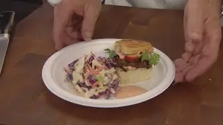 Grilling with Styles | Labor Day Menu (Part 2: Sliders on the grill, mixing the coleslaw)
