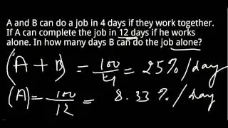 Time and Work shortcut trick to solve problems quickly !!