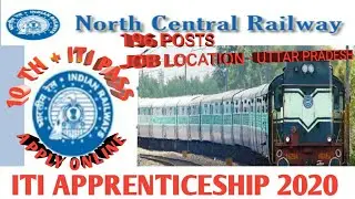 ITI Apprentice Recruitment 2020 || North Central Railway || Apply online ||