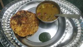 Desi fusion recipe # unique gujrati dish#traditional handvi sambhar 