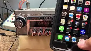 1952 Hudson Hornet AM Radio Converted to AM FM AUX with Bluetooth.  Classic and Antique car radio