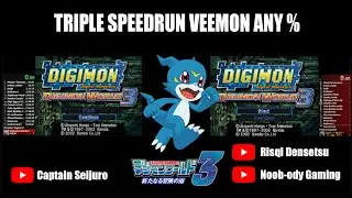 [REUPLOAD] TRIPLE SPEEDRUN VEEMON ANY% - DIGIMON WORLD 3@radendnoobody @risqidensetsu [8:44:34]