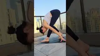 Yoga pose:flamingo