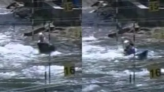 Quentin Burgi vs Rafał Polaczyk - K1M U23 Slalom 2014 European Championships Skopje