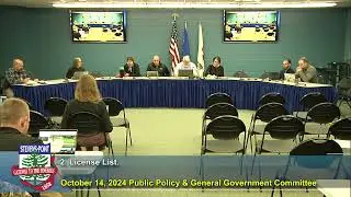 Public Policy & General Government Committee Meeting - October 14, 2024