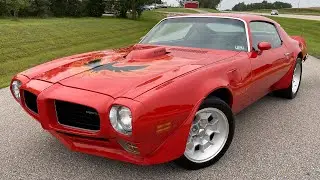 1973 Pontiac Trans Am 455 V8 - Auto, PHS, Buccaneer Red Stock #1613