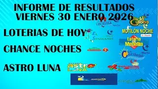 LOTERIAS DE HOY RESULTADOS VIERNES 30 ENERO 2026 ASTRO LUNA DE HOY LOTERIAS DE HOY RESULTADOS