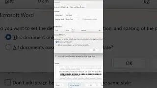 Default page setup on microsoft word | Image Version