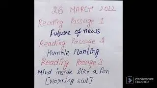 26 MARCH 2022 READING PASSAGES LEAKED 😱😱😱😱😱😱😱