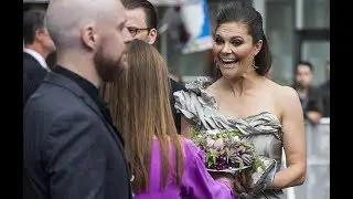 Style sisters! Princess Madeleine is fabulous in florals while her sibling Victoria