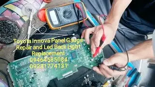 Toyota Innova Panel Gauge Repair and Led Back Light Replacement #autoelectronics #electronics 