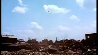 Berlin 1945 - Rare color footage of life in a destroyed city after World War II