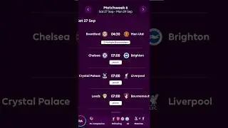 2025/26 Premier League Matchweek 6 Predictions #football #premierleague #sports #shorts #capcut