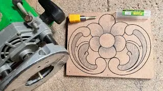 MDF Flower Carving with Router Machine | Handcrafted Wood Design Tutorial