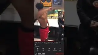 NLE CHOPPA IN THE STUDIO WITH   BIRD MAN