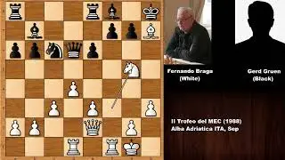 Epic Greek Gift: Fernando Braga vs Gerd Peter Gruen (1988)