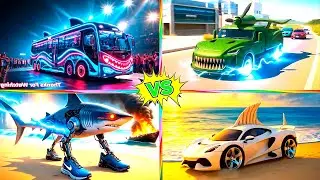 TurboBus XCrocCar BeastMechaShark 3000SharkRide GT