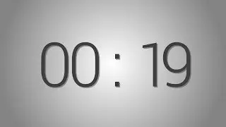 19 Seconds countdown Timer - 5 beep at the end | Simple Timer (nineteen sec)