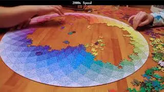1000pc Circular Puzzle Timelapse