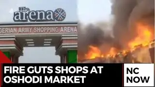 Lagos Market Fire: Shops Burn at Arena Market in Oshodi
