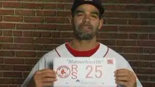 Mike Lowell for the Jimmy Fund License Plate program | Dana-Farber Cancer Institute