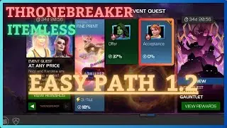 MCOC | EQ 1.2 | Easy Path | JUNE EQ | AT ANY PRICE | ThroneBreaker | Itemless |