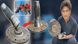 I Repair A Broken Axle Of A Tractor Wheel With An Amazing Technique