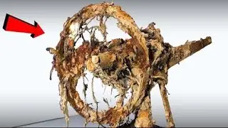 Extremely Rusty Antique Odd Chaff Cutter Machine Restoration