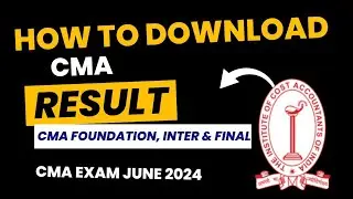live demo:- How To Download CMA Result || CMA Exam June 2024