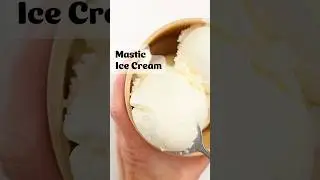 Mastic Ice cream with xanthan gum