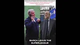 Barcelona leave the Super league 🤷☠️#football #barcelona #realmadrid #viral #shorts#superleague#edit