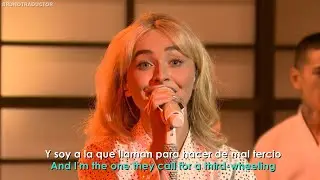 Sabrina Carpenter - Nobody’s Son // Lyrics + Español // Live On Saturday Night Live 2025
