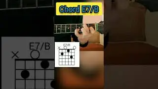 Guitar Tutorial - Lesson - Chord E7/B #chord #guitar #shorts
