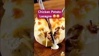 Easy Stuffed Potato Lasagna Recipe | Cheesy Chicken Bake #shorts