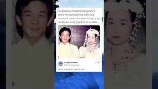 A Japanese husband has gone 20 years without speaking to his wife since she upset him, even though
