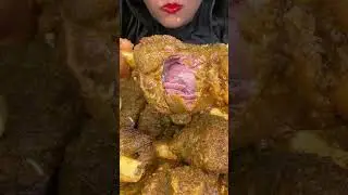 ASMR EATING MUTTON CURRY WITH PULAO *EATING SHOW*